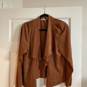 Bagatelle Faux suede jacket with front zip pockets